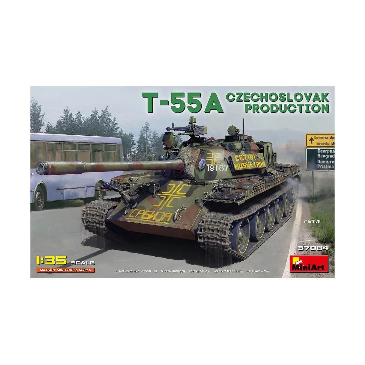 T-55A Czechoslovak Prod., 1/35 - MiniArt 37084 T-55A Czechoslovak Prod., 1/35 - MiniArt 37084