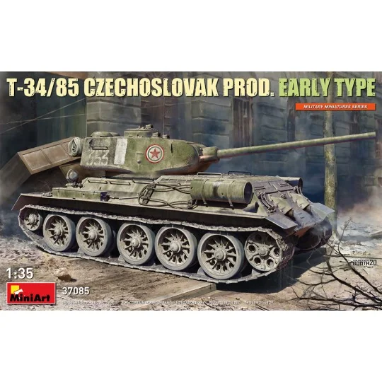 T-34-85 Czechoslovak Prod. Early Type, 1/35 - MiniArt 37085 T-34-85 Czechoslovak Prod. Early Type, 1/35 - MiniArt 37085