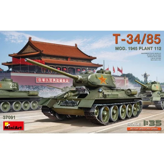 T-34/85 Mod. 1945. Plant 112, 1/35 - MiniArt 37091 T-34/85 Mod. 1945. Plant 112, 1/35 - MiniArt 37091