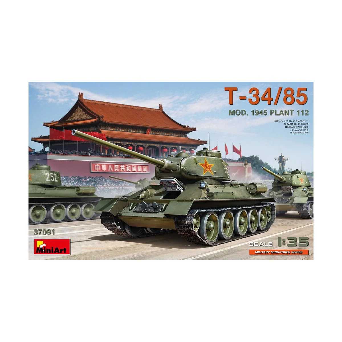 T-34/85 Mod. 1945. Plant 112, 1/35 - MiniArt 37091 T-34/85 Mod. 1945. Plant 112, 1/35 - MiniArt 37091