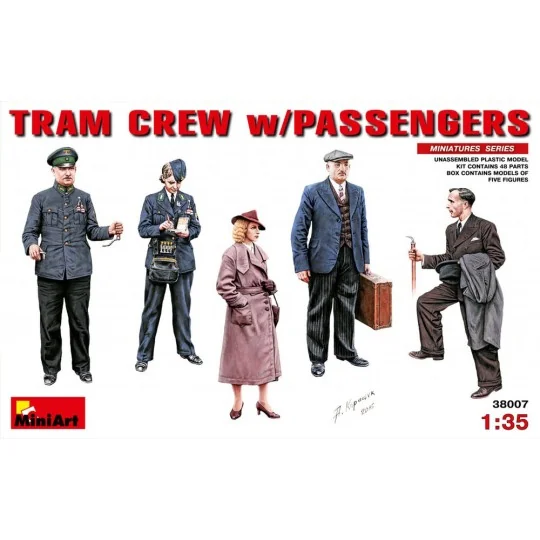 Tram Crew with Passengers, 1/35 - MiniArt 38007