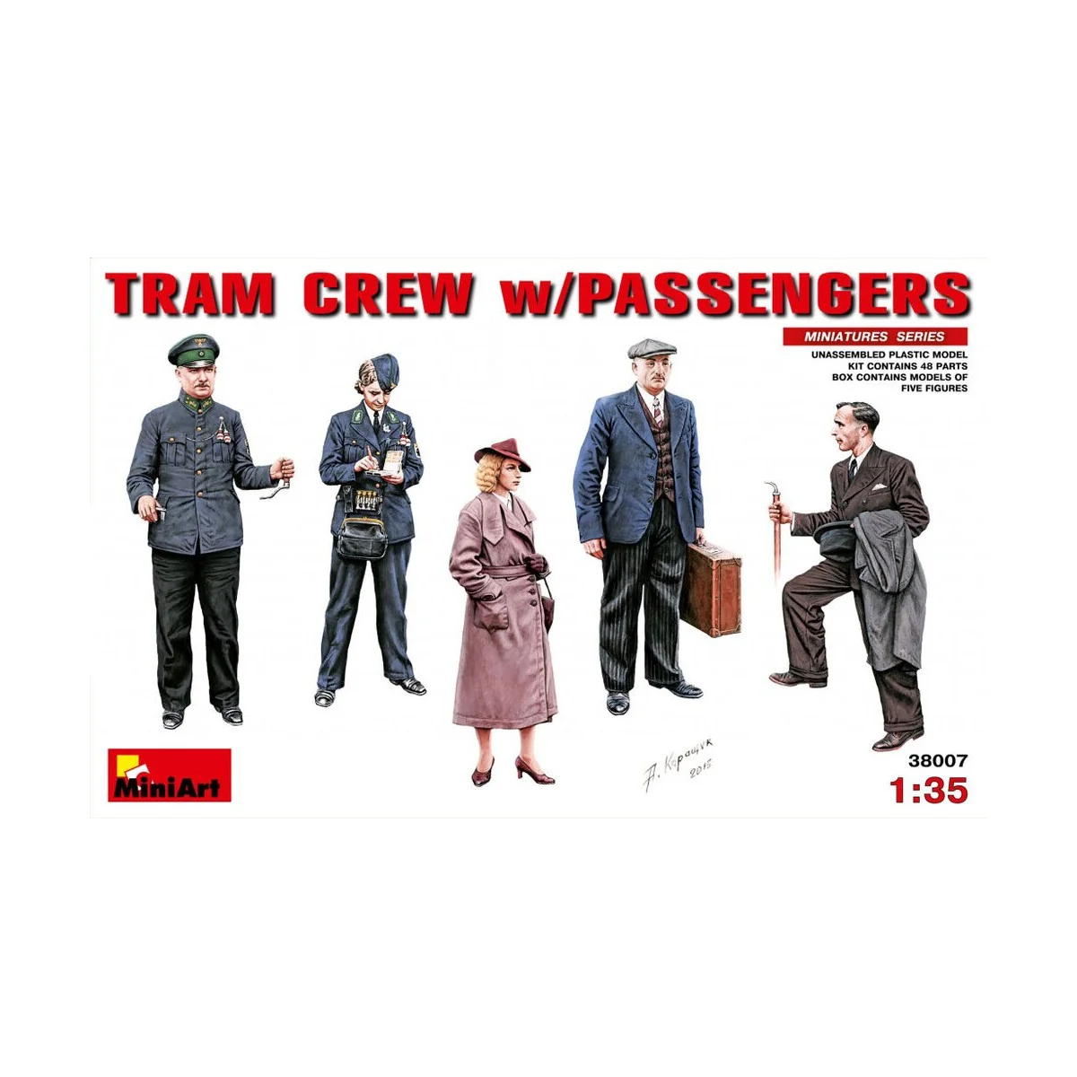 Tram Crew with Passengers, 1/35 - MiniArt 38007