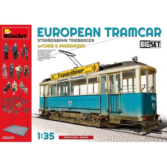 European Tramcar with Crew & Passengers, 1/35 - MiniArt 38009