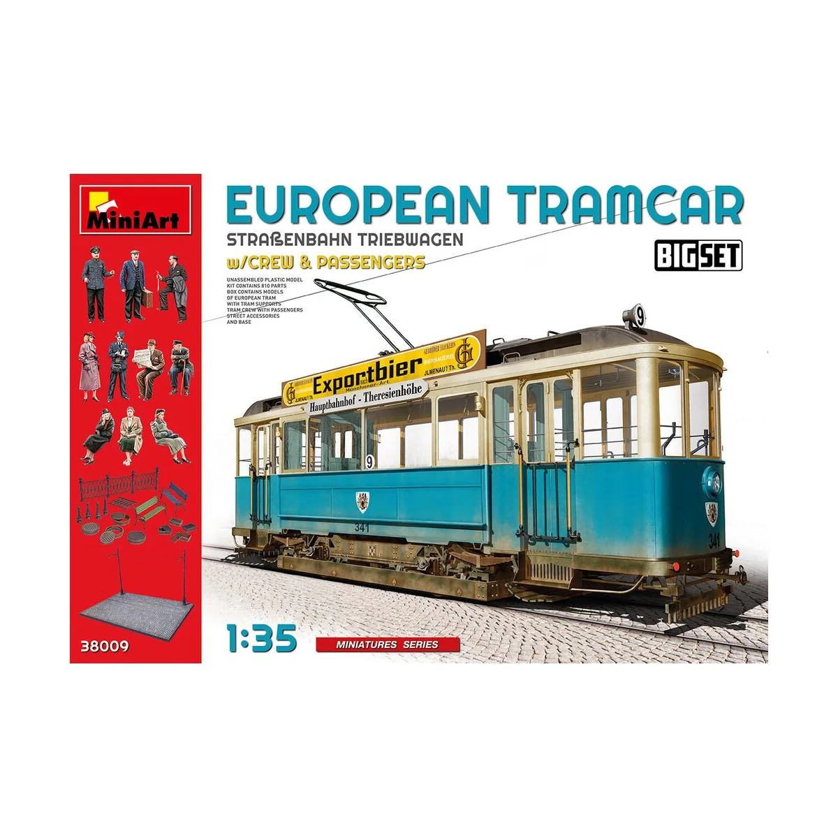 European Tramcar with Crew & Passengers, 1/35 - MiniArt 38009