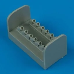 Spitfire Mk.XIV exhaust - Round (ACA) - Quickboost QB72 249