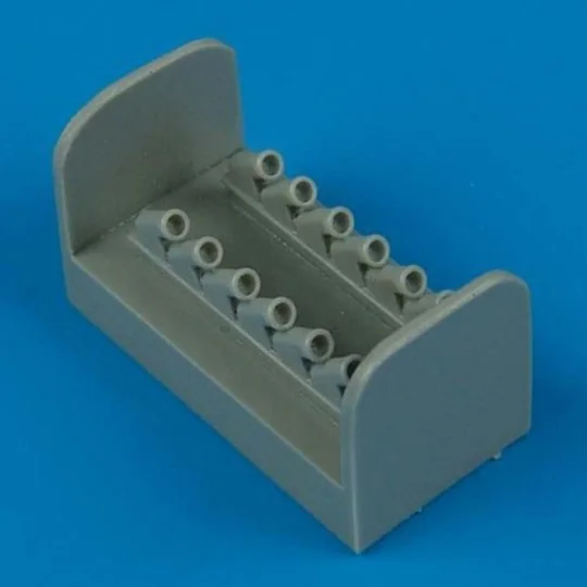 Spitfire Mk.XIV exhaust - Round (ACA), 1/72 - Quickboost QB72 249