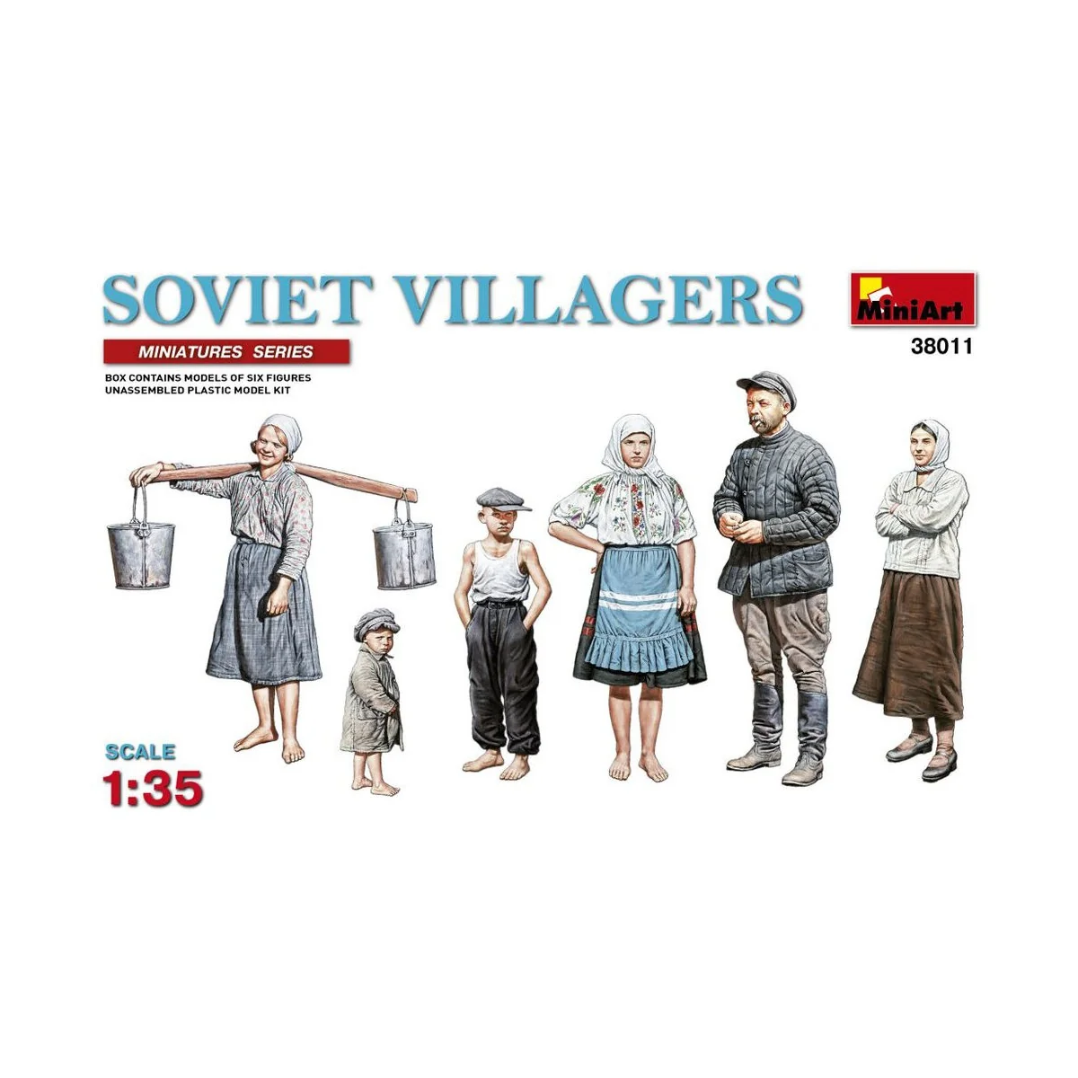 Soviet Villagers, 1/35 - MiniArt 38011