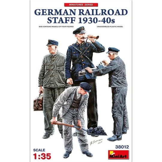 German Railroad Staff 1930-40s, 1/35 - MiniArt 38012 German Railroad Staff 1930-40s, 1/35 - MiniArt 38012