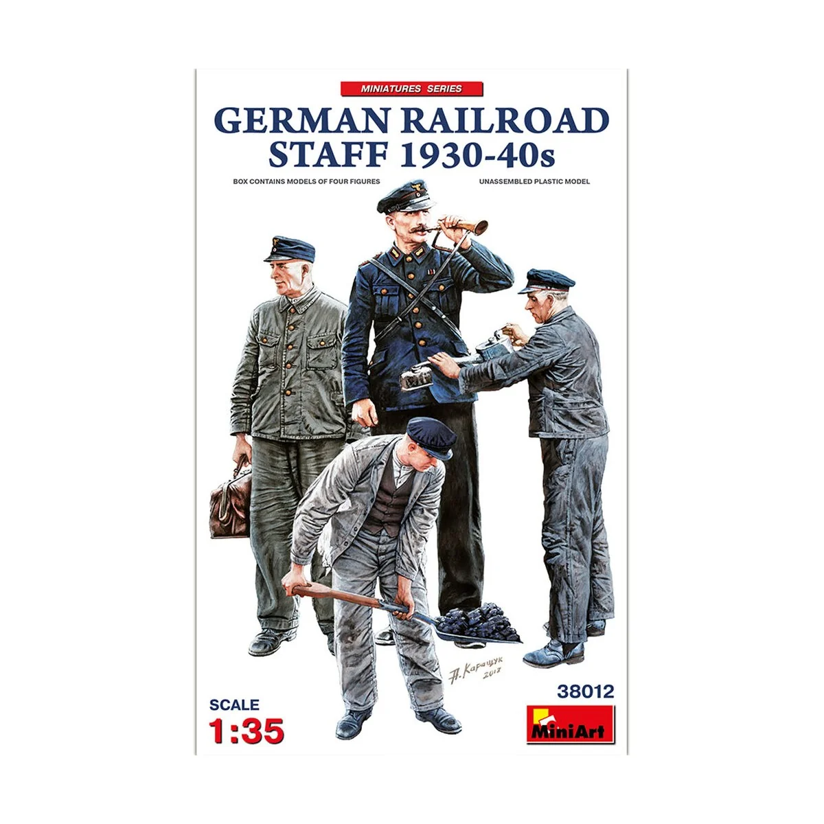 German Railroad Staff 1930-40s, 1/35 - MiniArt 38012 German Railroad Staff 1930-40s, 1/35 - MiniArt 38012