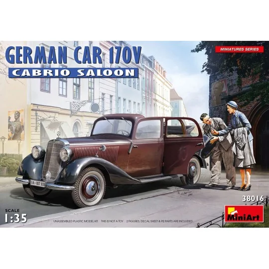 German Car 170V Cabrio Saloon, 1/35 - MiniArt 38016