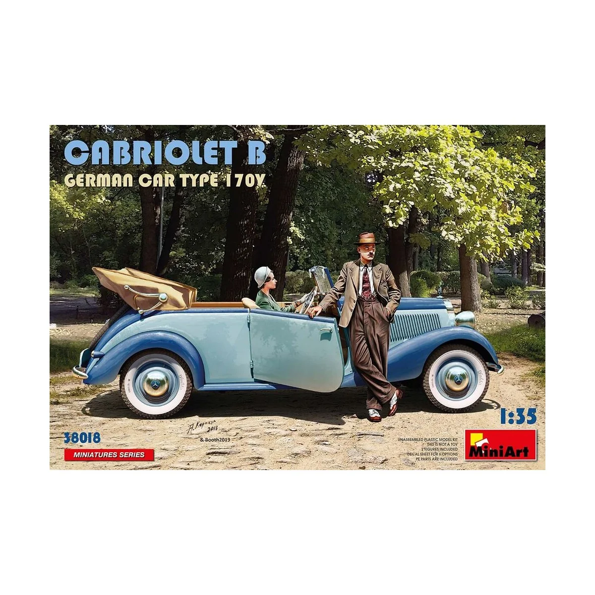 Cabriolet B German Car Type 170V, 1/35 - MiniArt 38018