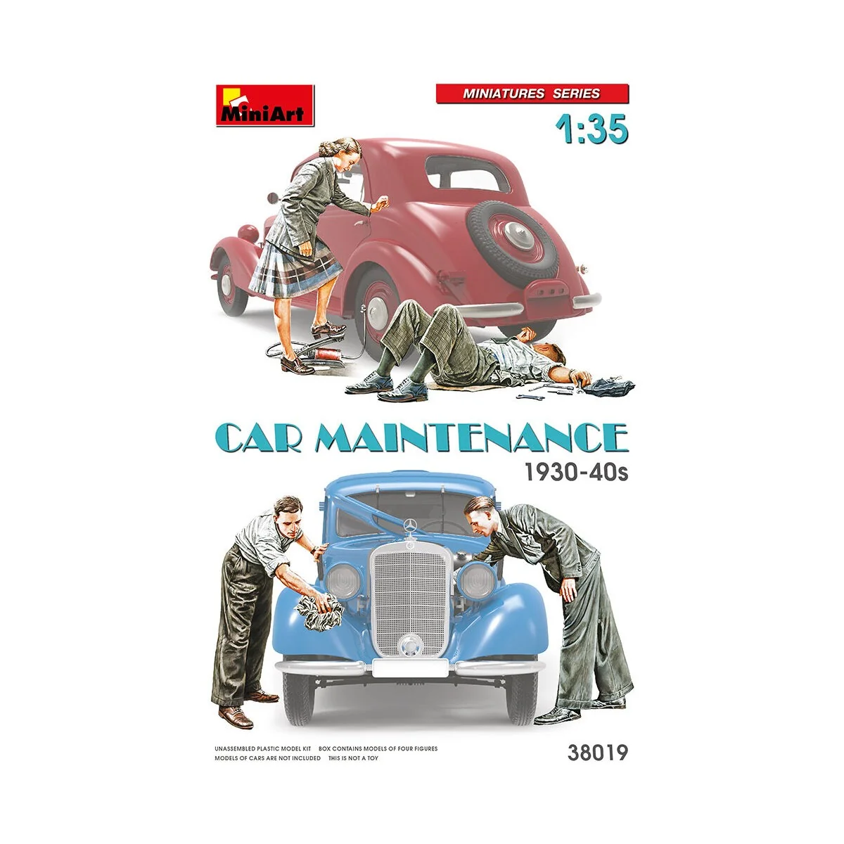 Car Maintenance 1930-40s, 1/35 - MiniArt 38019 Car Maintenance 1930-40s, 1/35 - MiniArt 38019
