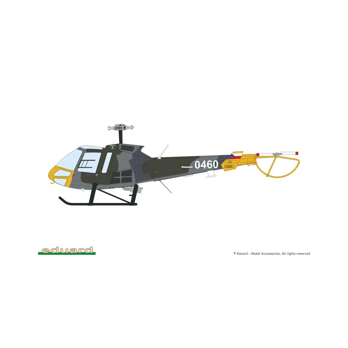ENSTROM 480, 1/72 - Eduard Plastic Kits 972012