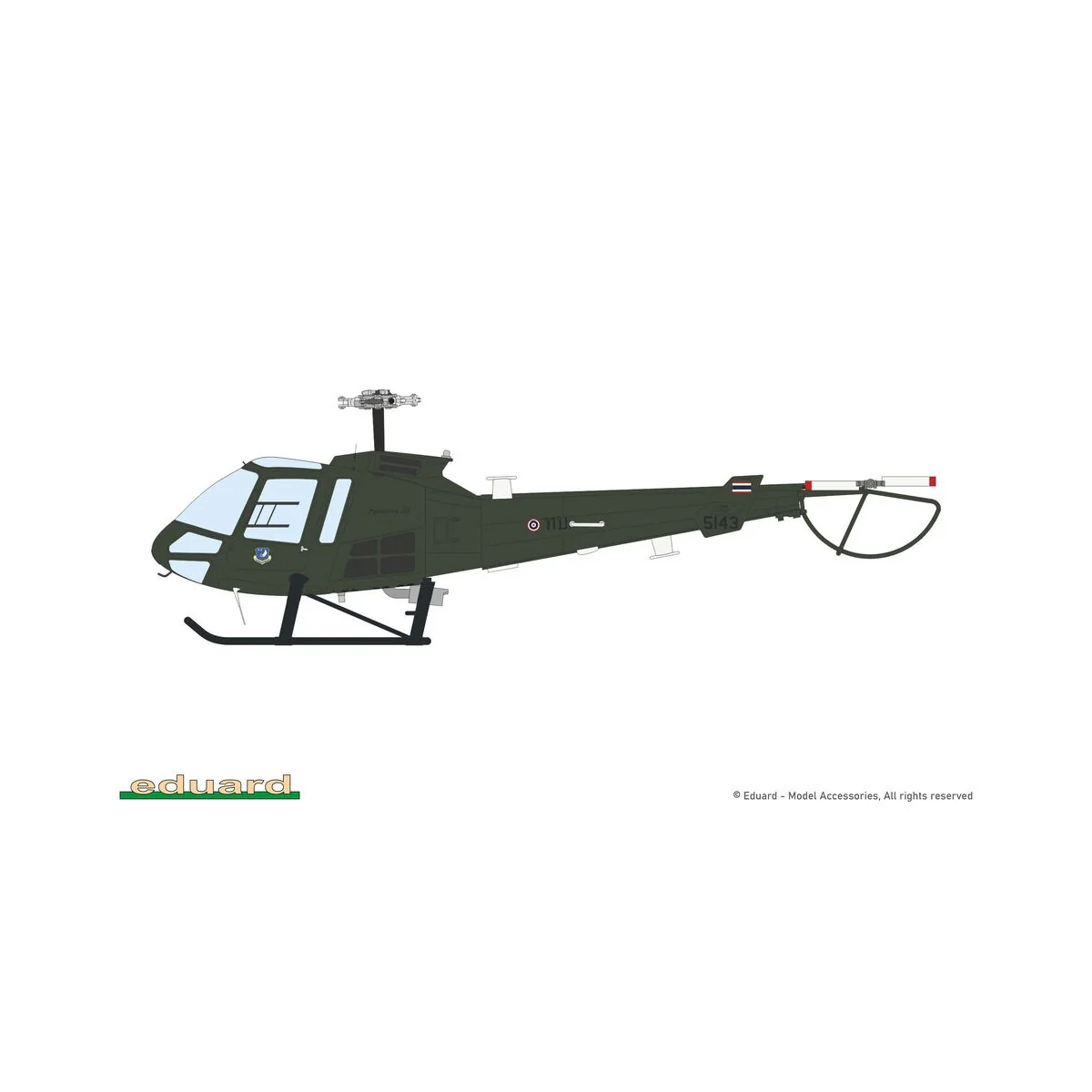 ENSTROM 480, 1/72 - Eduard Plastic Kits 972012