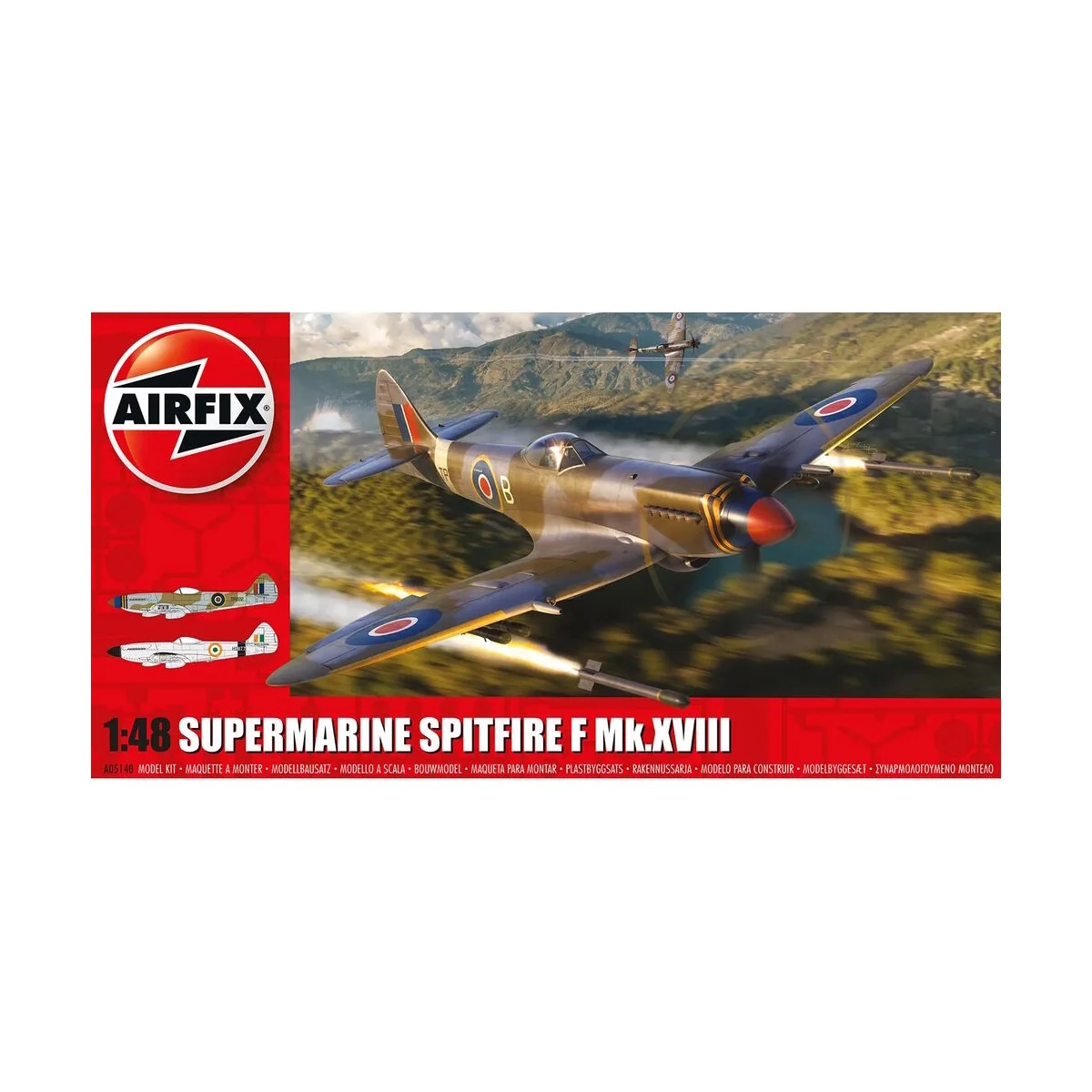 Supermarine Spitfire F Mk.XVIII, 1/48 - Airfix A05140 Supermarine Spitfire F Mk.XVIII, 1/48 - Airfix A05140