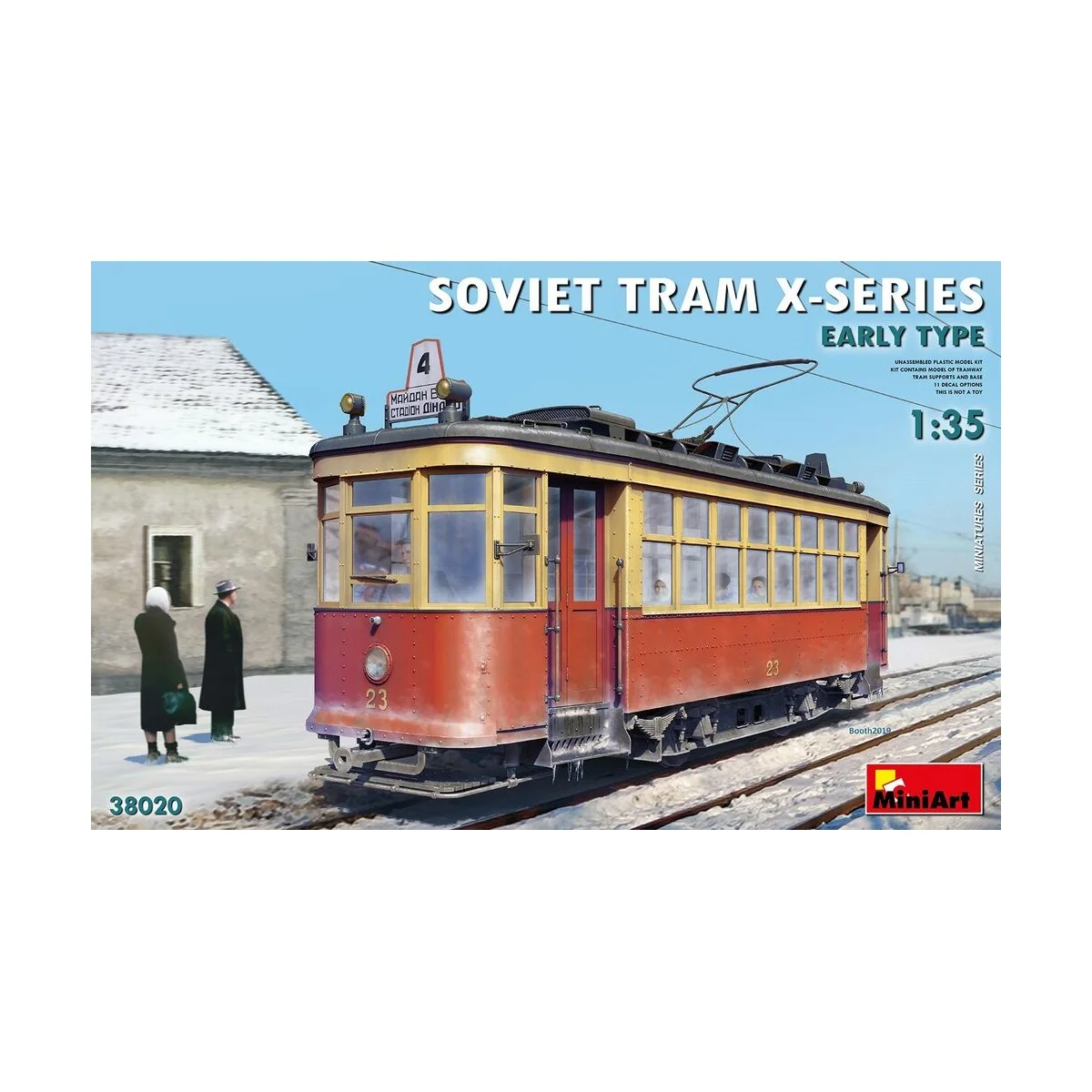 Soviet Tram X-Series. Early Type, 1/35 - MiniArt 38020