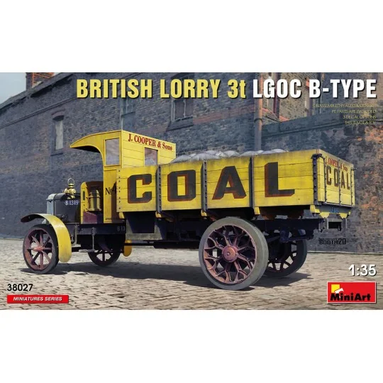 British Lorry LGOC 3t B-Type, 1/35 - MiniArt 38027 British Lorry LGOC 3t B-Type, 1/35 - MiniArt 38027