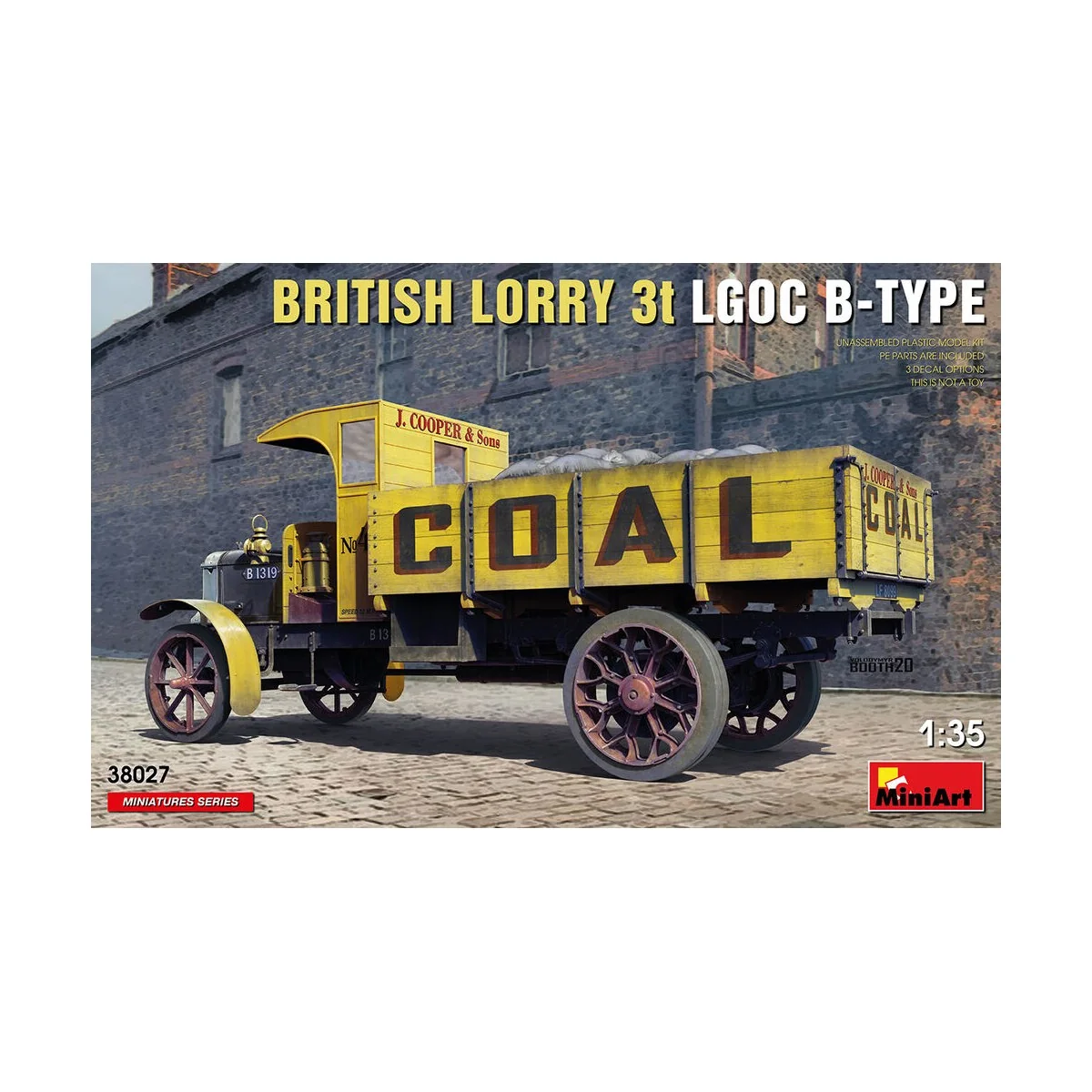 British Lorry LGOC 3t B-Type, 1/35 - MiniArt 38027 British Lorry LGOC 3t B-Type, 1/35 - MiniArt 38027