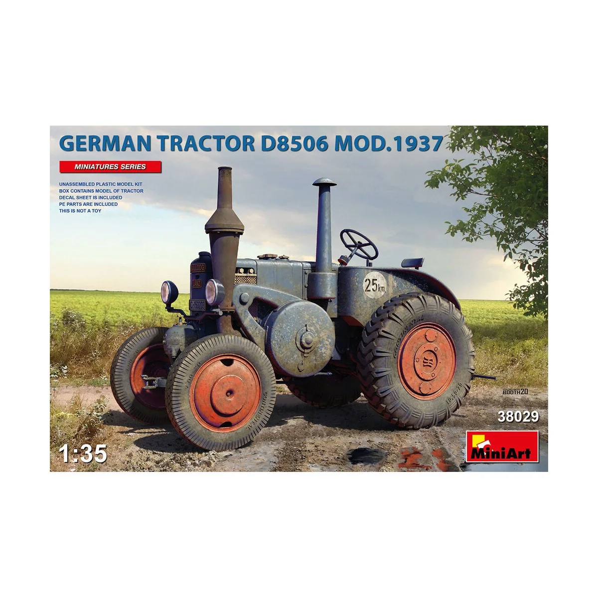 German Tractor D8506 Mod. 1937, 1/35 - MiniArt 38029 German Tractor D8506 Mod. 1937, 1/35 - MiniArt 38029