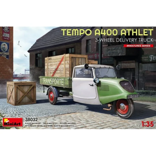 Tempo A400 Athlet 3-Wheel Delivery Truck, 1/35 - MiniArt 38032