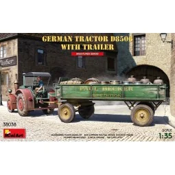 German Tractor D8506 with Trailer, 1/35 - MiniArt 38038