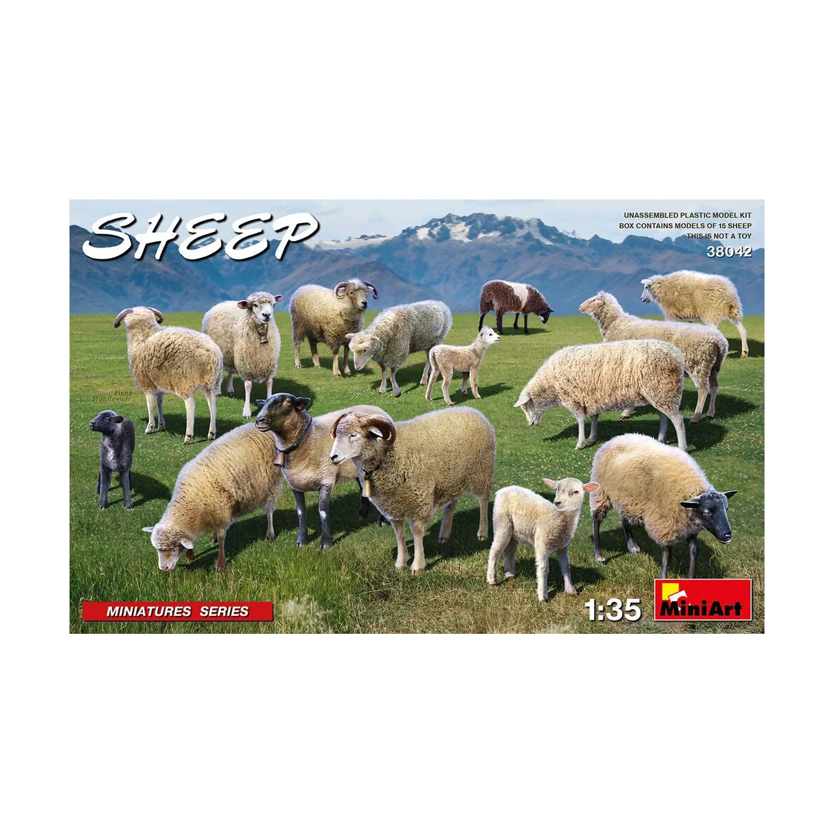 Sheep, 1/35 - MiniArt 38042 Sheep, 1/35 - MiniArt 38042