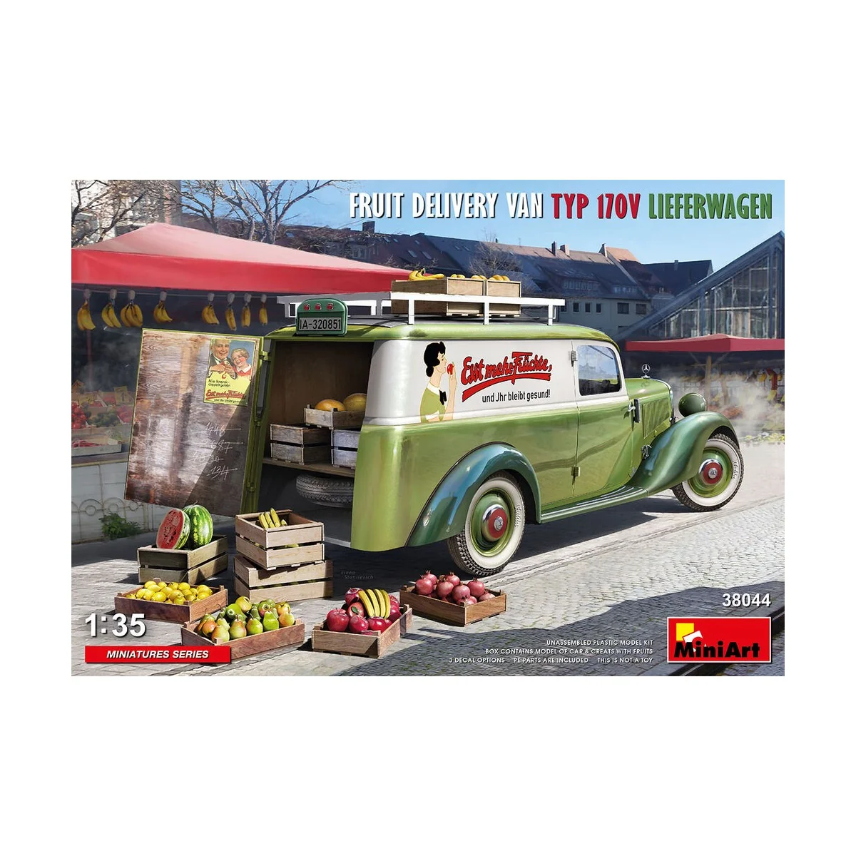 Fruit Delivery Van Typ 170V Lieferwagen, 1/35 - MiniArt 38044 Fruit Delivery Van Typ 170V Lieferwagen, 1/35 - MiniArt 38044