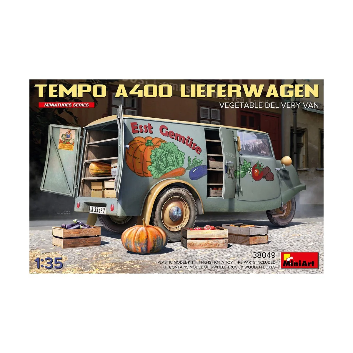 Tempo A400 Lieferwagen. Vegetable Delivery Van, 1/35 - MiniArt 38049