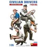 Civilian Drivers 1930-40s, 1/35 - MiniArt 38050 Civilian Drivers 1930-40s, 1/35 - MiniArt 38050