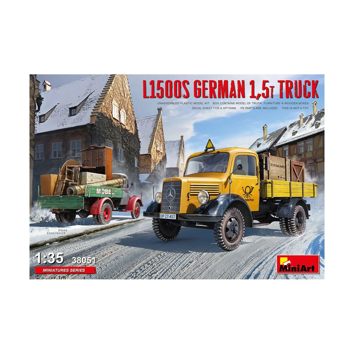 L1500S German 1, 5t Truck, 1/35 - MiniArt 38051