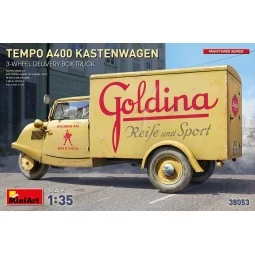 Tempo A400 Kastenwagen 3-Wheel Delivery Box Truck, 1/35 - MiniArt 3...
