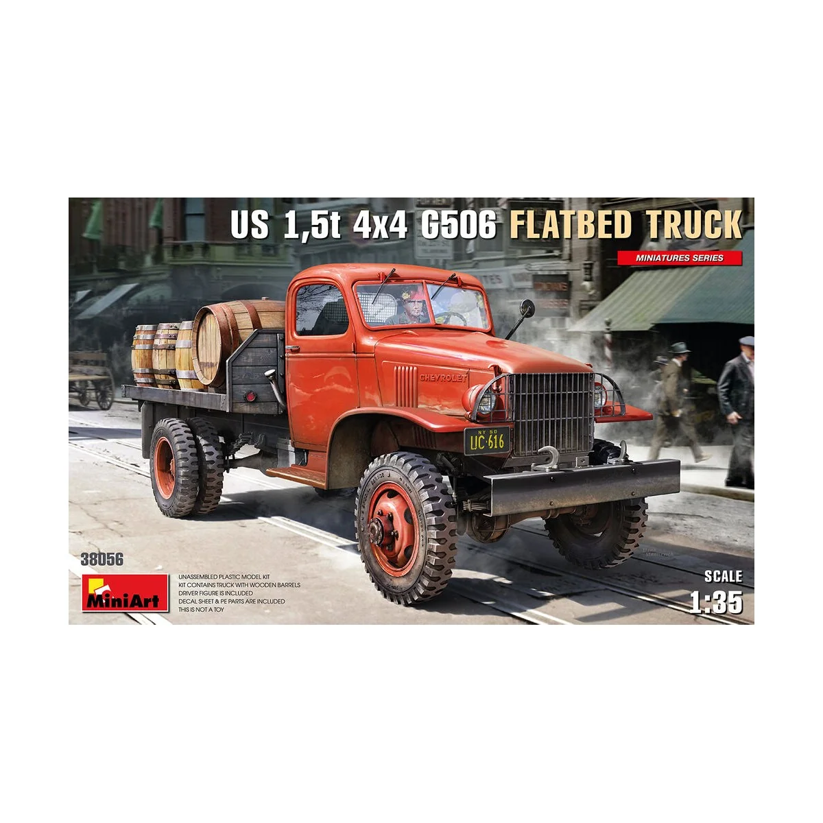 Us 1, 5T 4x4 G506 Flatbed Truck, 1/35 - MiniArt 38056 Us 1, 5T 4x4 G506 Flatbed Truck, 1/35 - MiniArt 38056