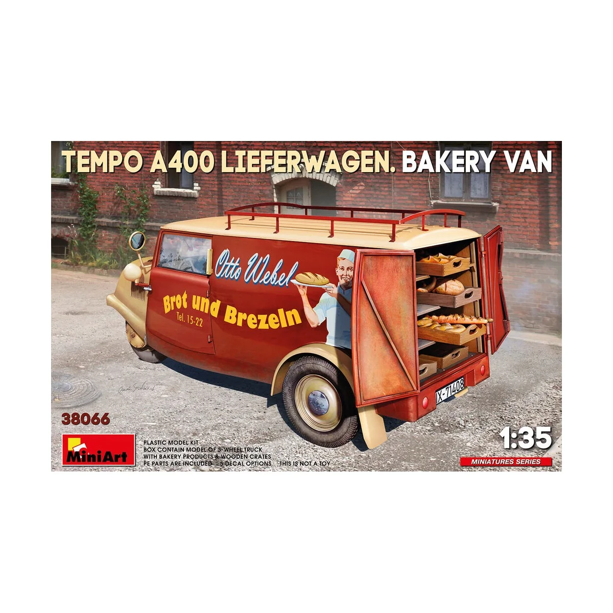 Tempo A400 Lieferwagen. Bakery Van, 1/35 - MiniArt 38066