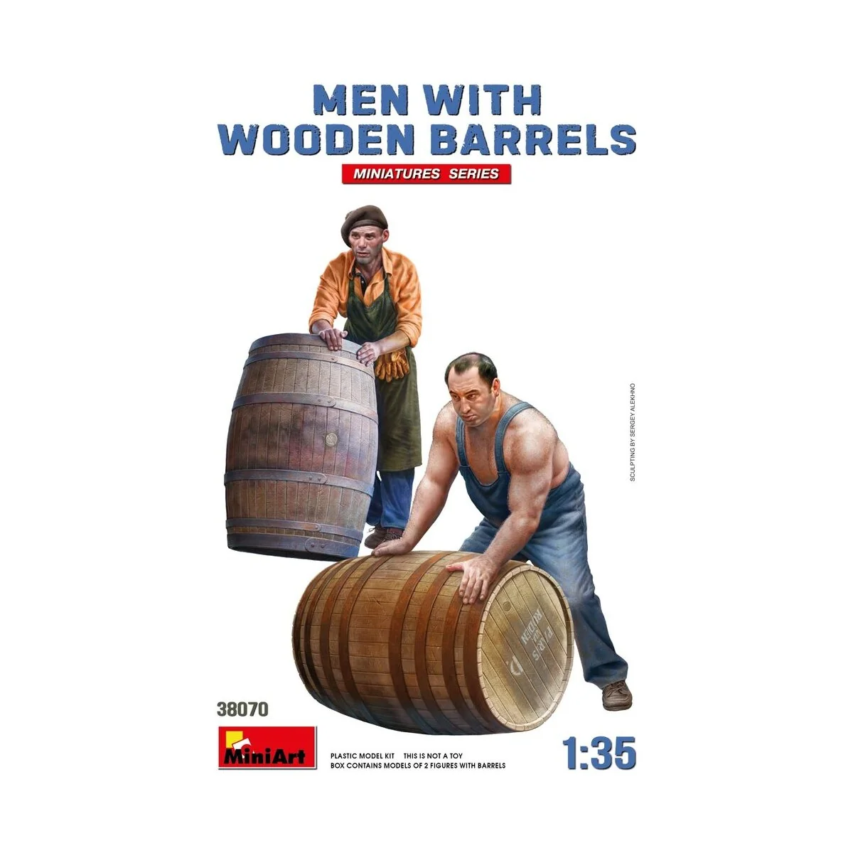Men with Wooden Barrels, 1/35 - MiniArt 38070