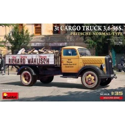3t Cargo Truck 3, 6-36S. Pritsche-Normal-Type, 1/35 - MiniArt 38079