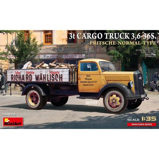 3t Cargo Truck 3, 6-36S. Pritsche-Normal-Type, 1/35 - MiniArt 38079