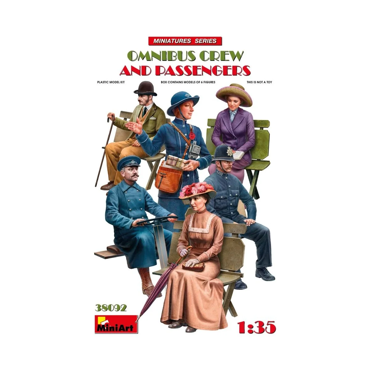 Omnibus Crew and Passengers, 1/35 - MiniArt 38092