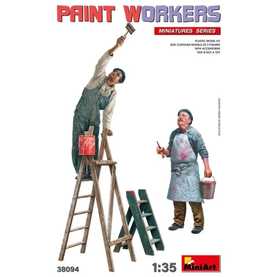Paint Workers with Accessories, 1/35 - MiniArt 38094