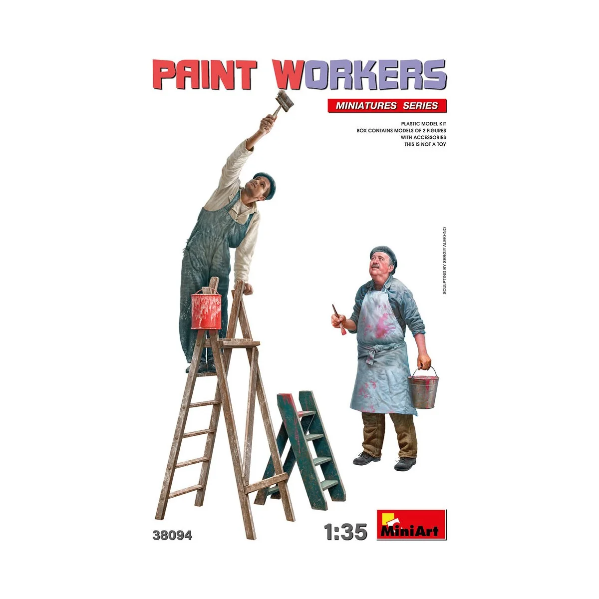 Paint Workers with Accessories, 1/35 - MiniArt 38094