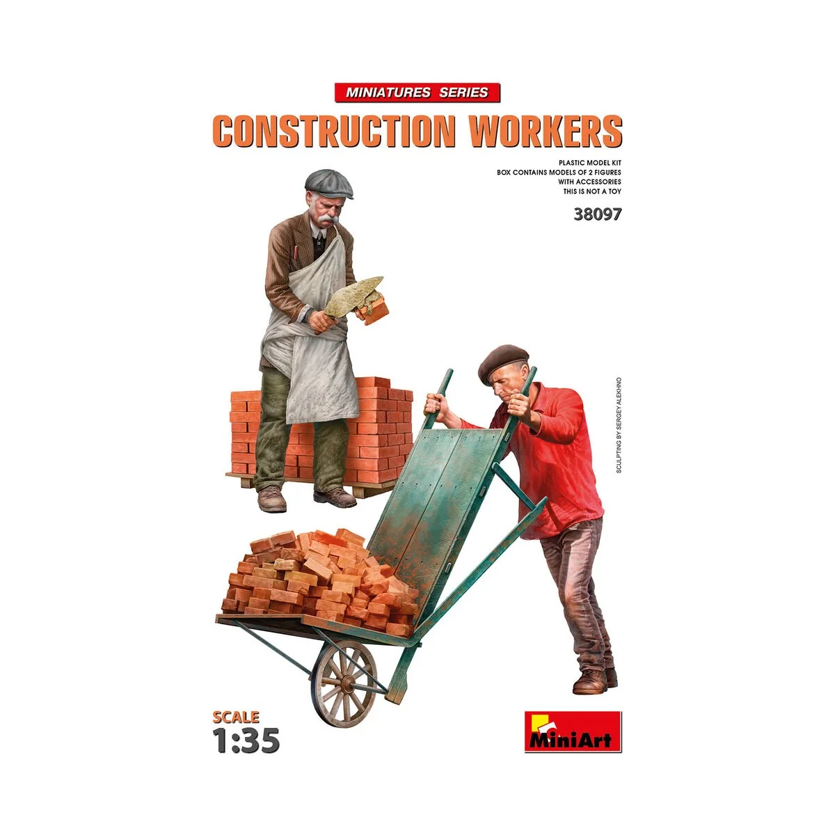 Construction Workers with Accessories, 1/35 - MiniArt 38097 Construction Workers with Accessories, 1/35 - MiniArt 38097