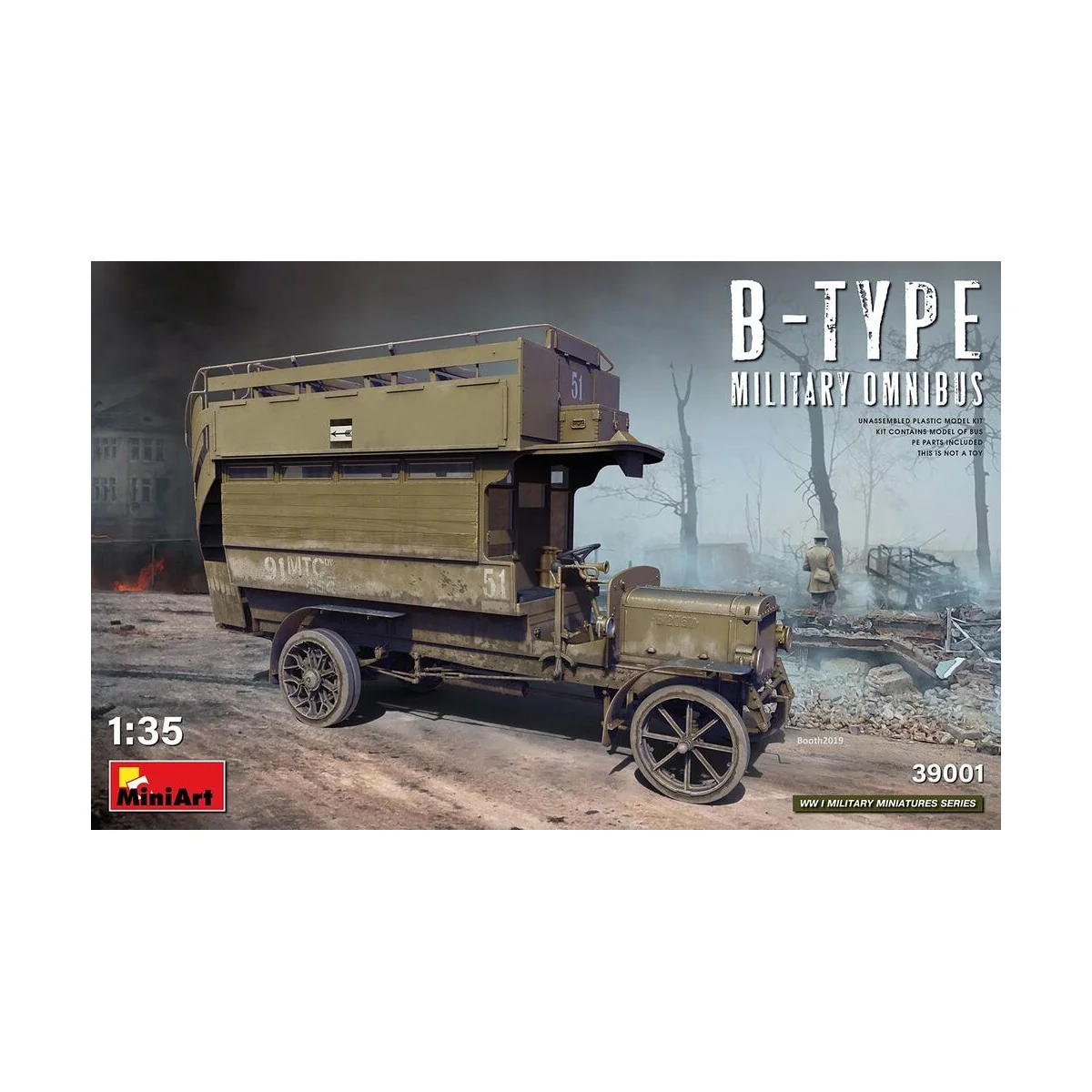 B-Type Military Omnibus, 1/35 - MiniArt 39001 B-Type Military Omnibus, 1/35 - MiniArt 39001