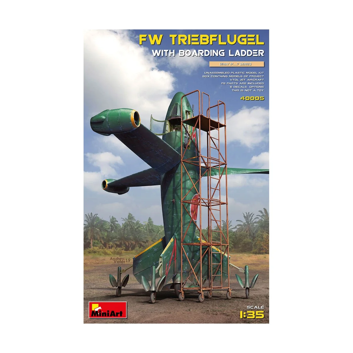 Focke Wulf Triebflugel with Boarding Ladder, 1/35 - MiniArt 40005 Focke Wulf Triebflugel with Boarding Ladder, 1/35 - MiniArt 40005