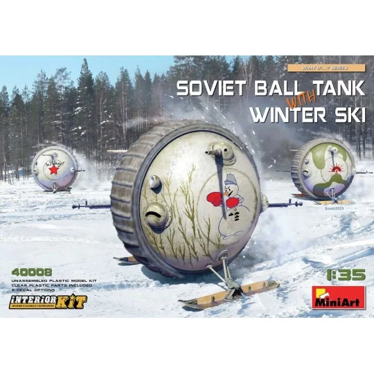 Soviet Ball Tank with Winter Ski. Interior Kit, 1/35 - MiniArt 40008