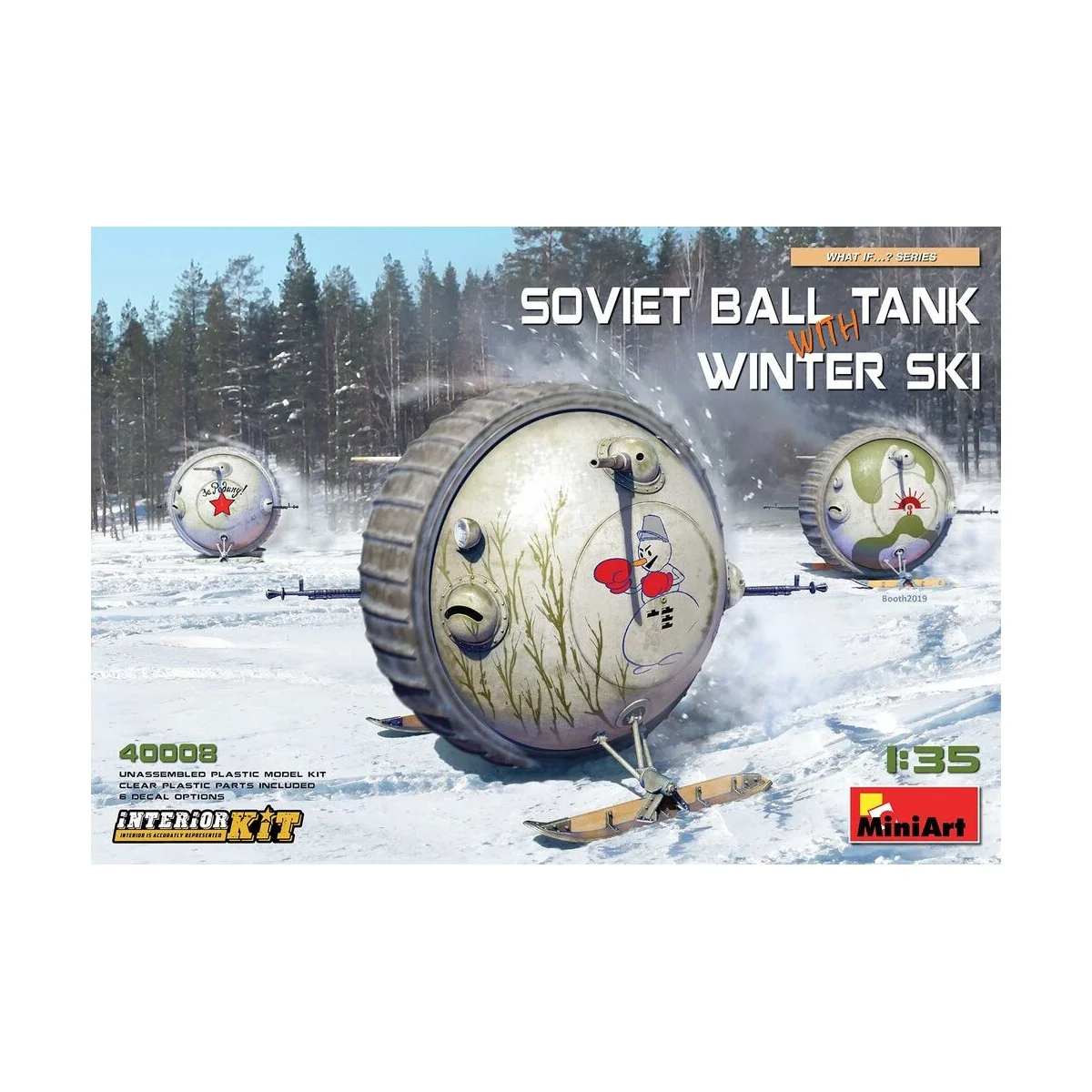 Soviet Ball Tank with Winter Ski. Interior Kit, 1/35 - MiniArt 40008