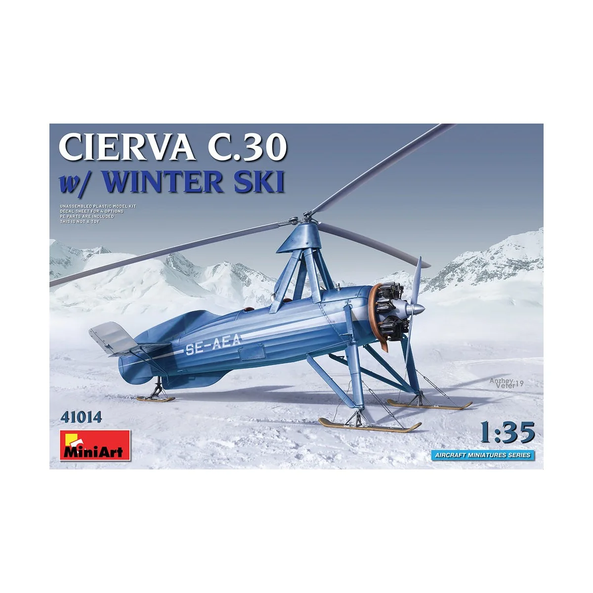Cierva C.30 with Winter Ski, 1/35 - MiniArt 41014