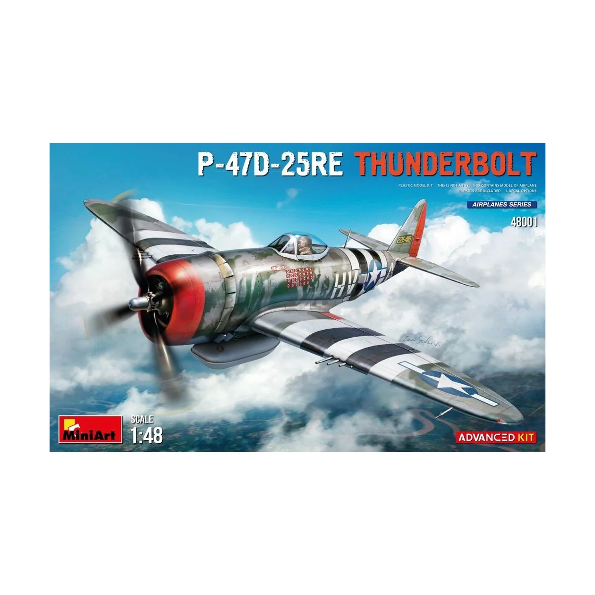 P-47D-25RE Thunderbolt. Advanced Kit, 1/48 - MiniArt 48001
