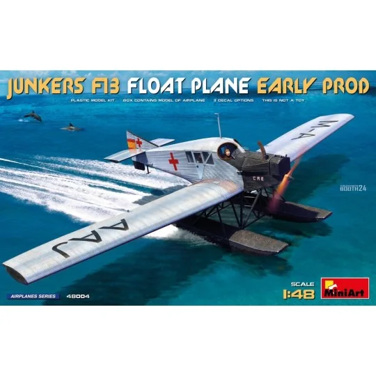 Junkers F13 Float Plane. Early Prod, 1/48 - MiniArt 48004 Junkers F13 Float Plane. Early Prod, 1/48 - MiniArt 48004