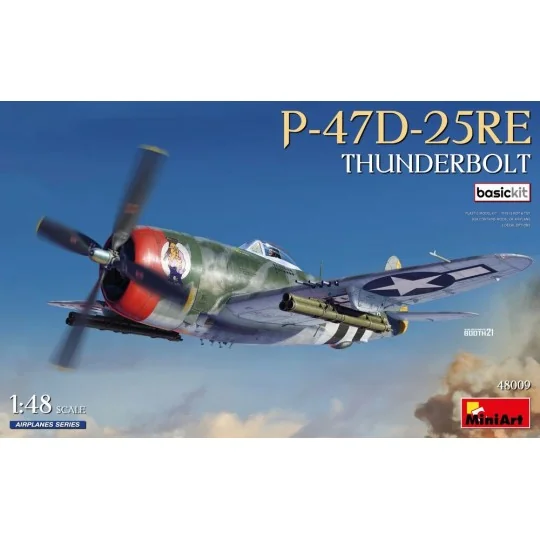 P-47D-25RE Thunderbolt. Basic Kit, 1/48 - MiniArt 48009