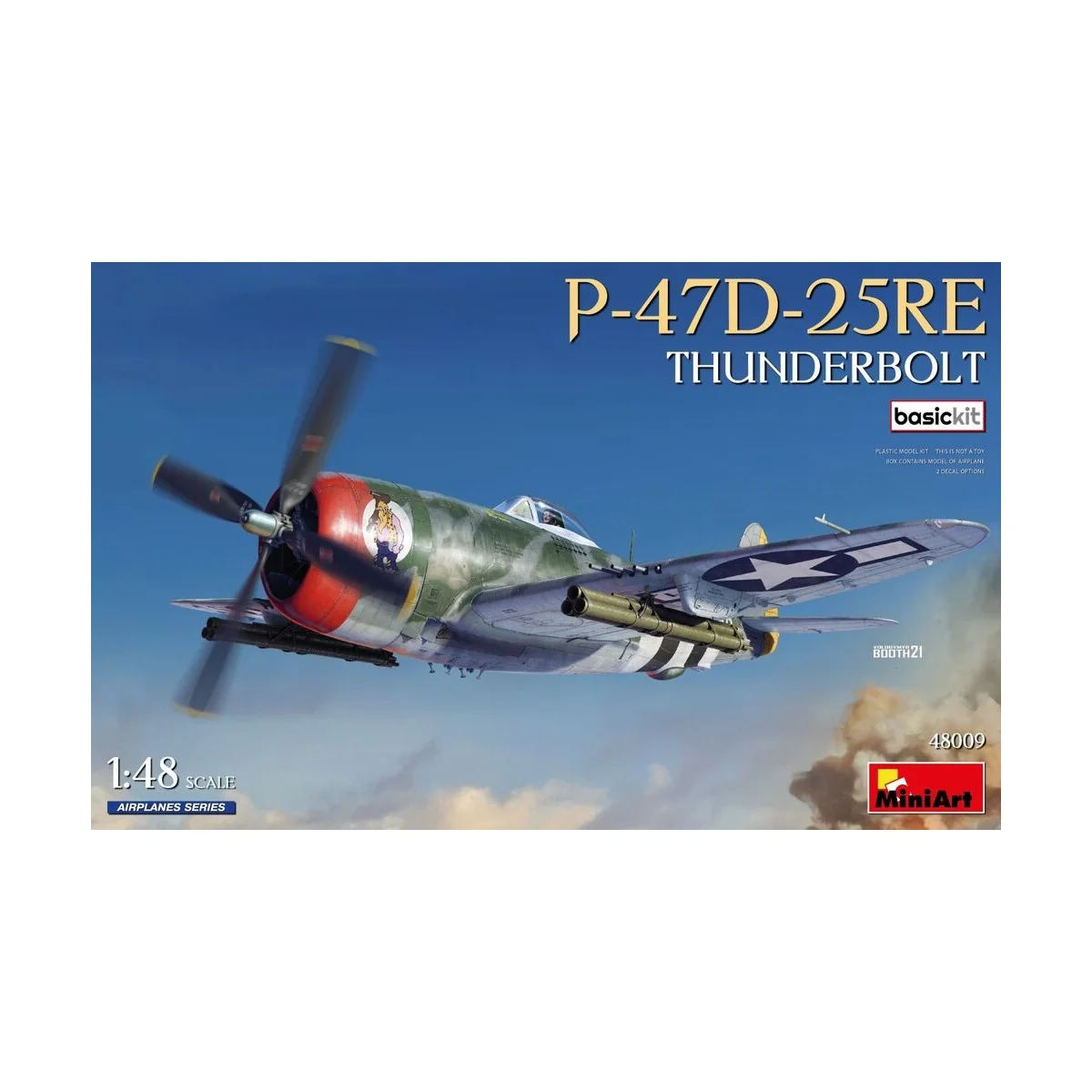 P-47D-25RE Thunderbolt. Basic Kit, 1/48 - MiniArt 48009