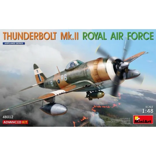 Thunderbolt Mk.II. Royal Air Force. Advanced Kit, 1/48 - MiniArt 48012 Thunderbolt Mk.II. Royal Air Force. Advanced Kit, 1/48 - MiniArt 48012